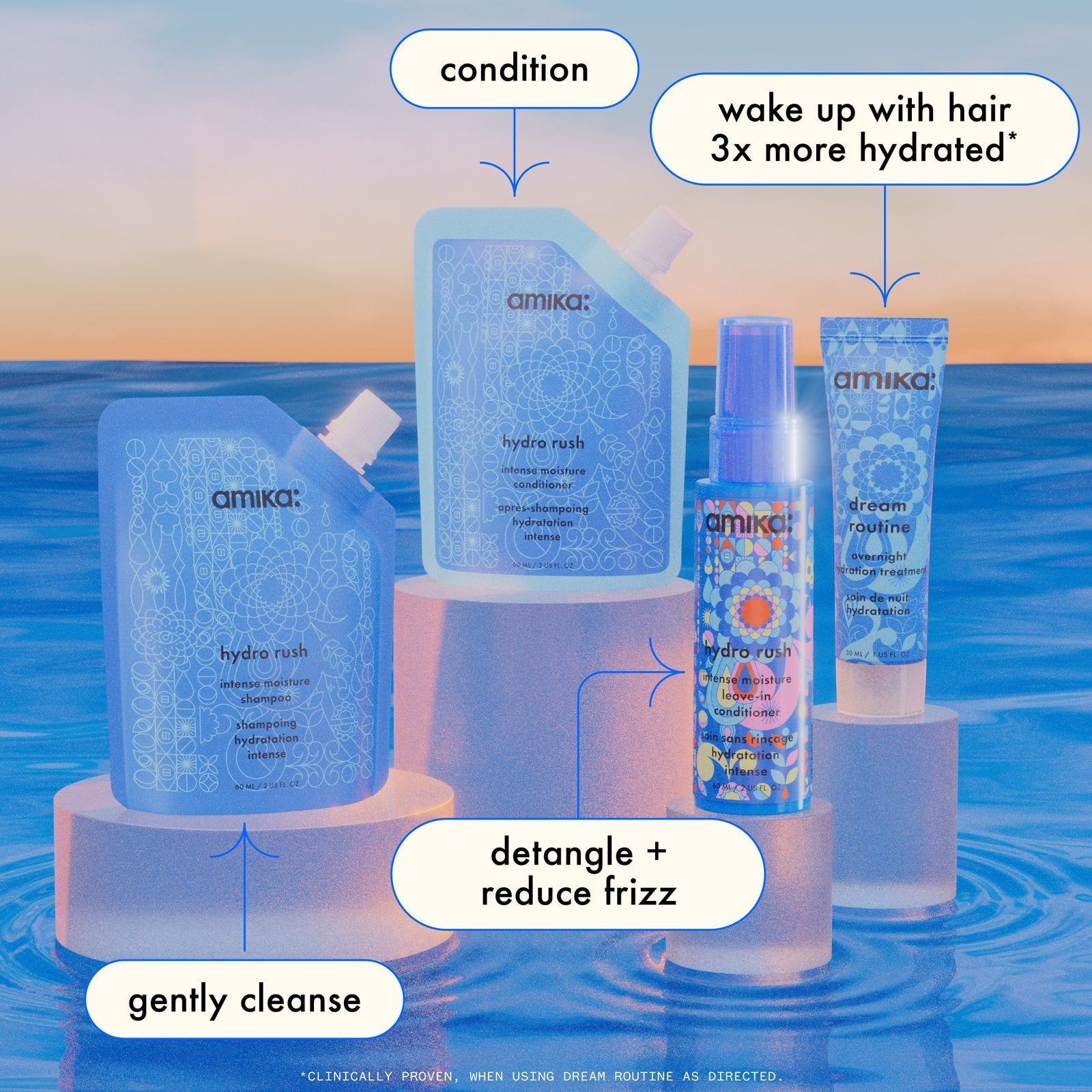 Hydro Dream Hydration Routine Trial Set