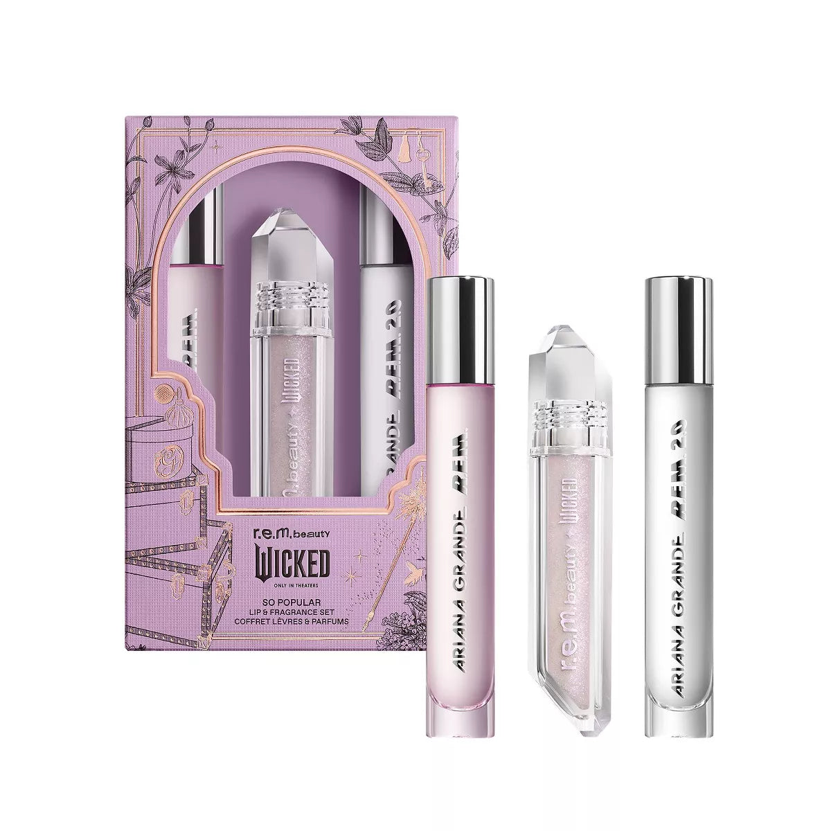 r.e.m. beauty x Wicked So Popular Ph Lip Oil & Fragrance Gift set
